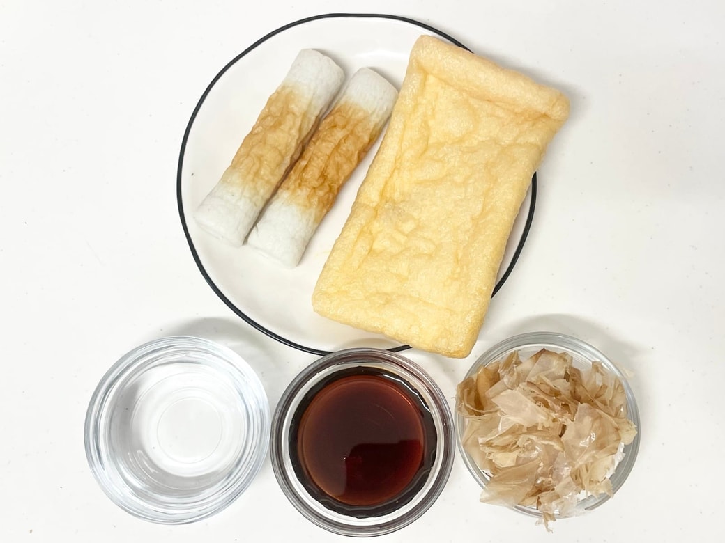 ちくわと油揚げの煮物