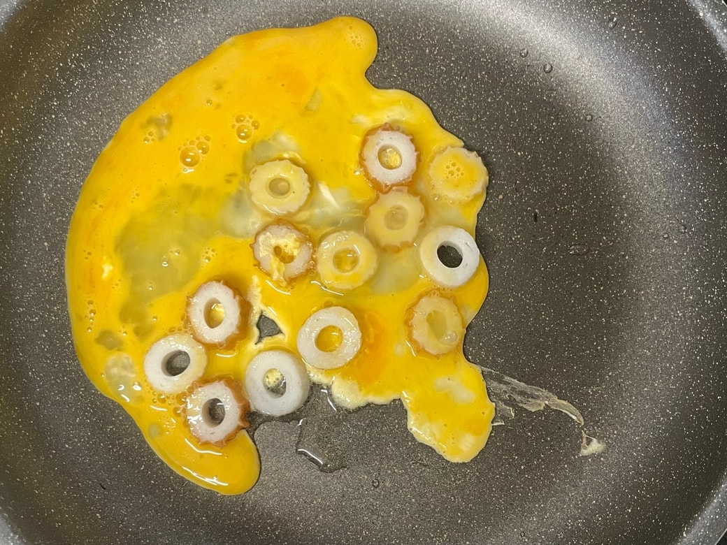 ちくわの卵とじ