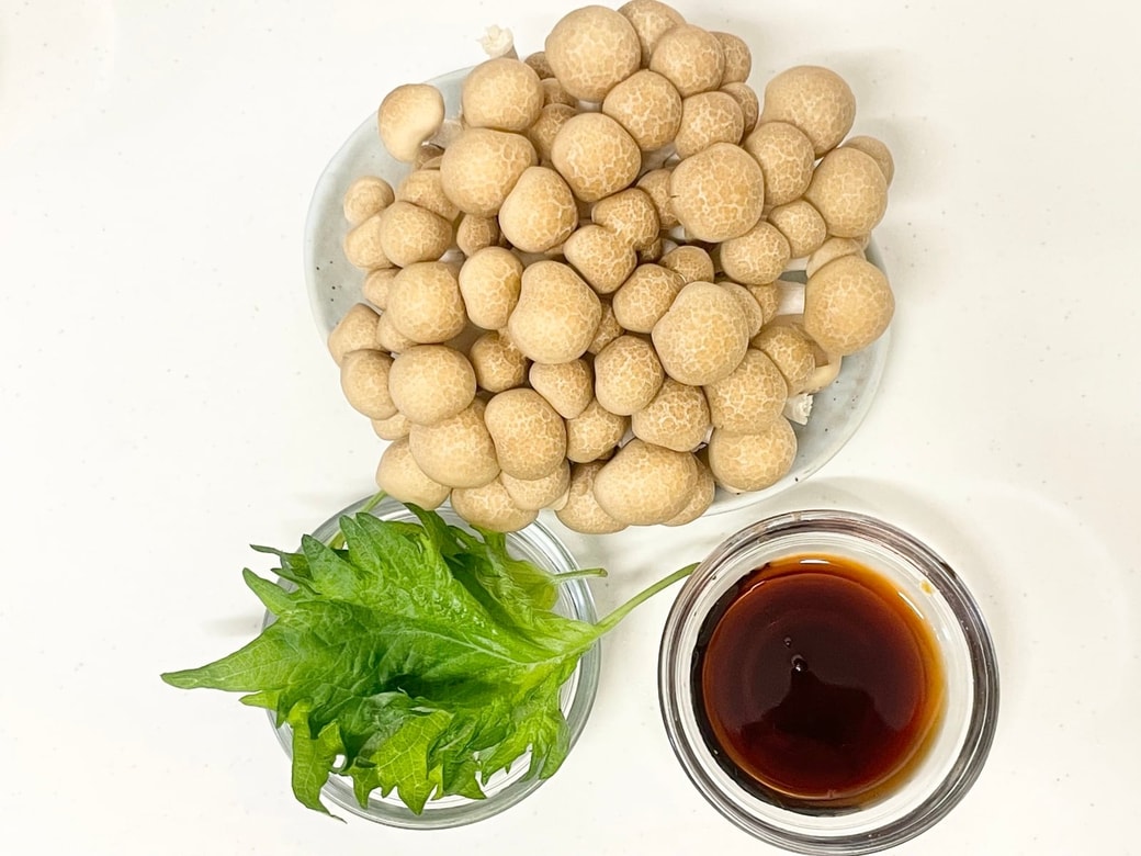 しめじと大葉のさっぱりポン酢和え