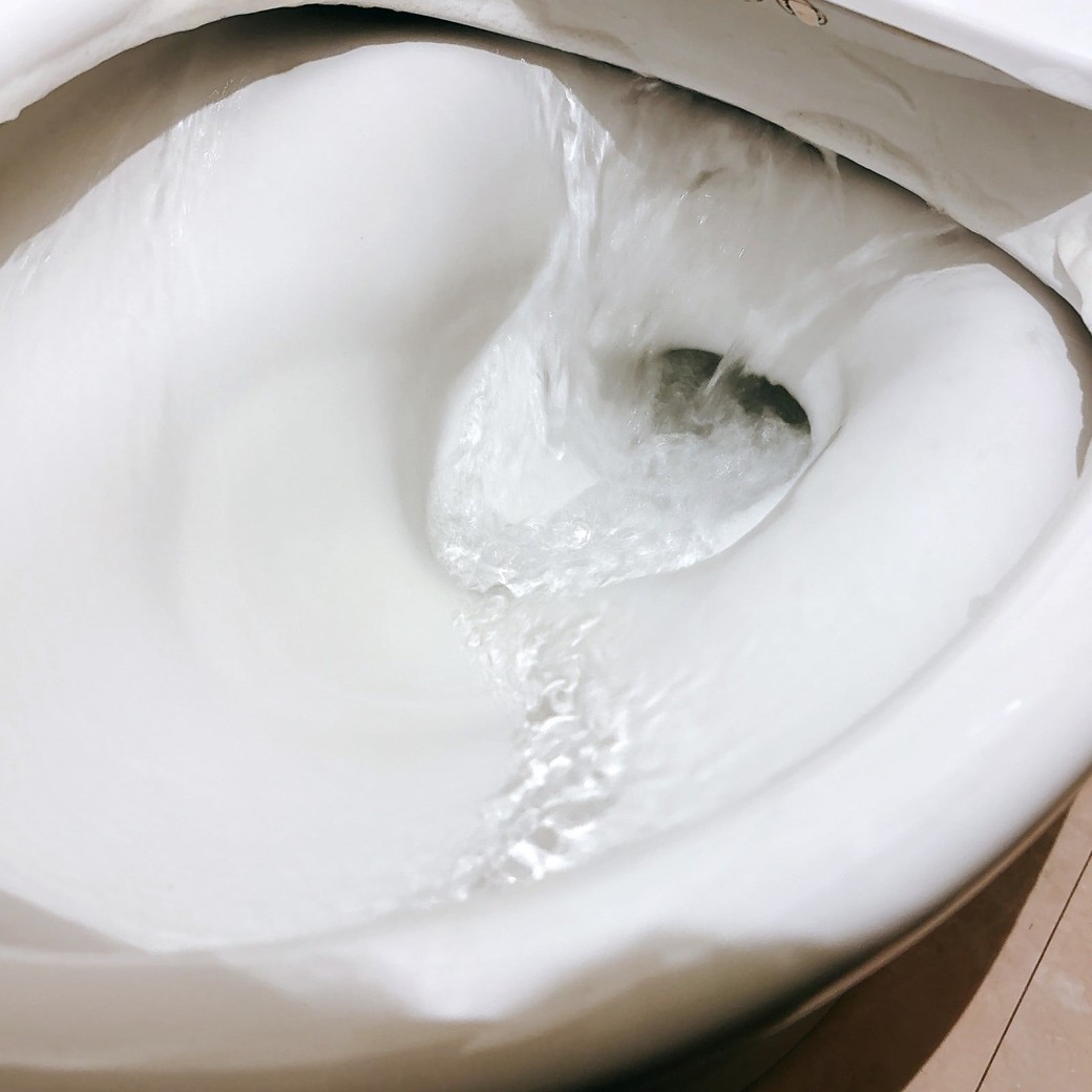 洗剤をしっかりと洗い流す