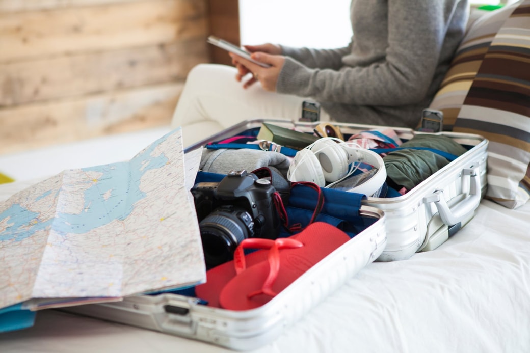 旅行のスーツケース