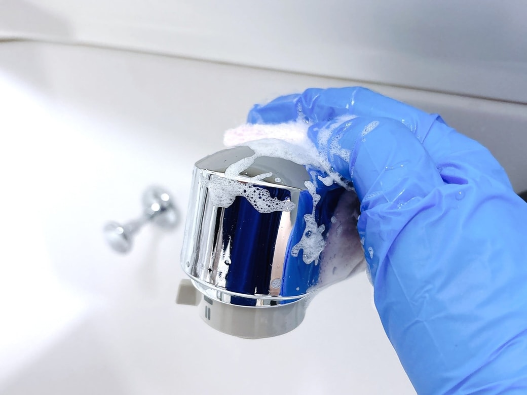 水栓もお手入れ