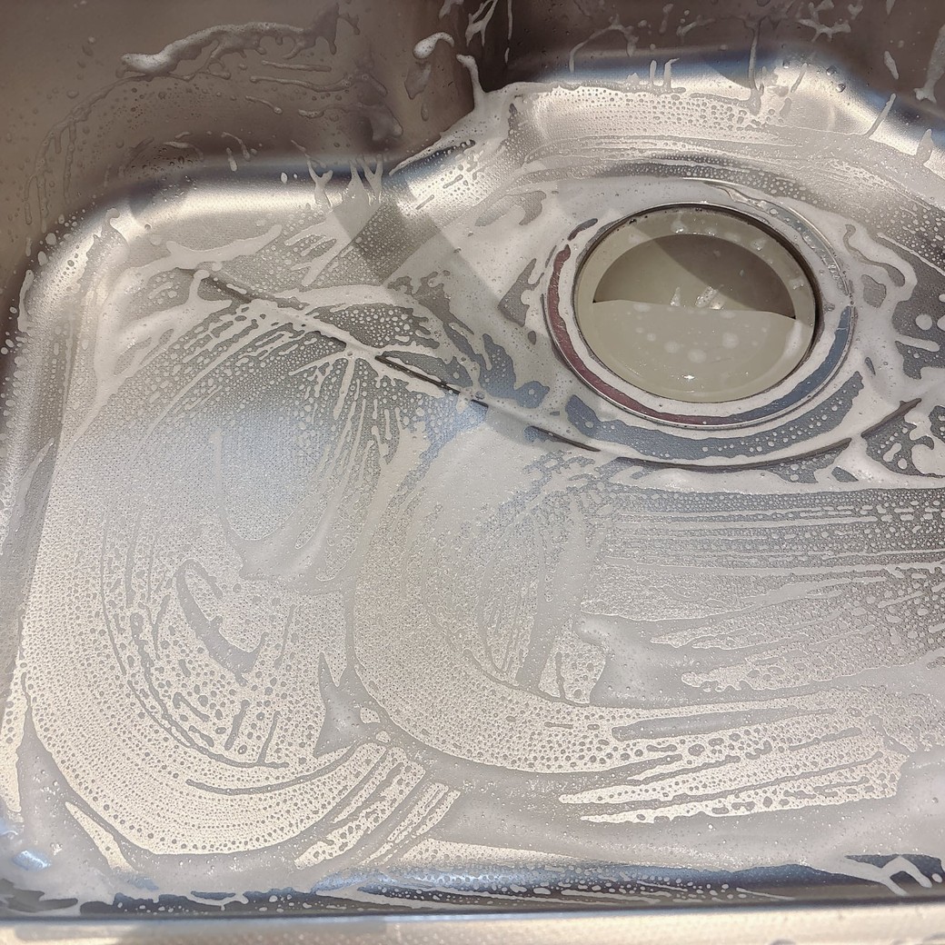 洗剤を足さなくてもちゃんと泡立つ