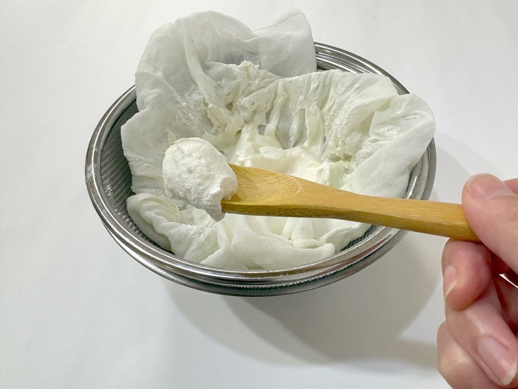 クリームチーズ風スプレッドの完成