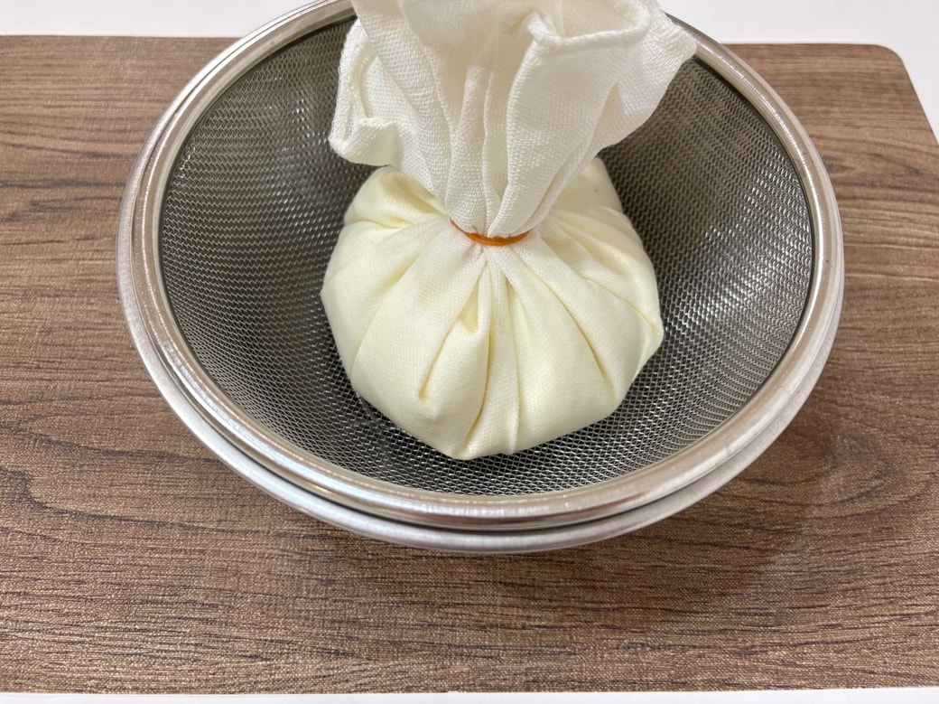 輪ゴムでしっかり留める