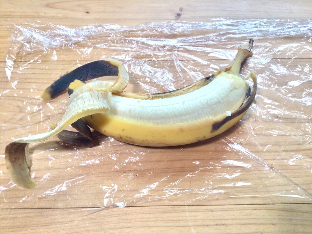 加熱したバナナ