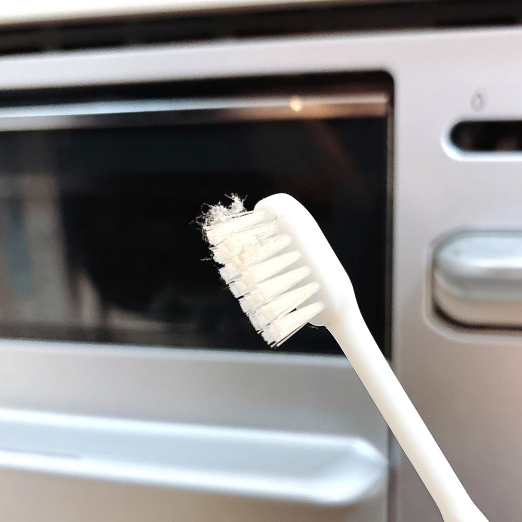 歯ブラシで取り除いた汚れ