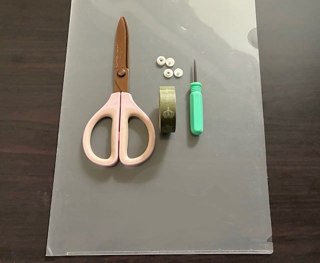 クリアファイル工作の材料