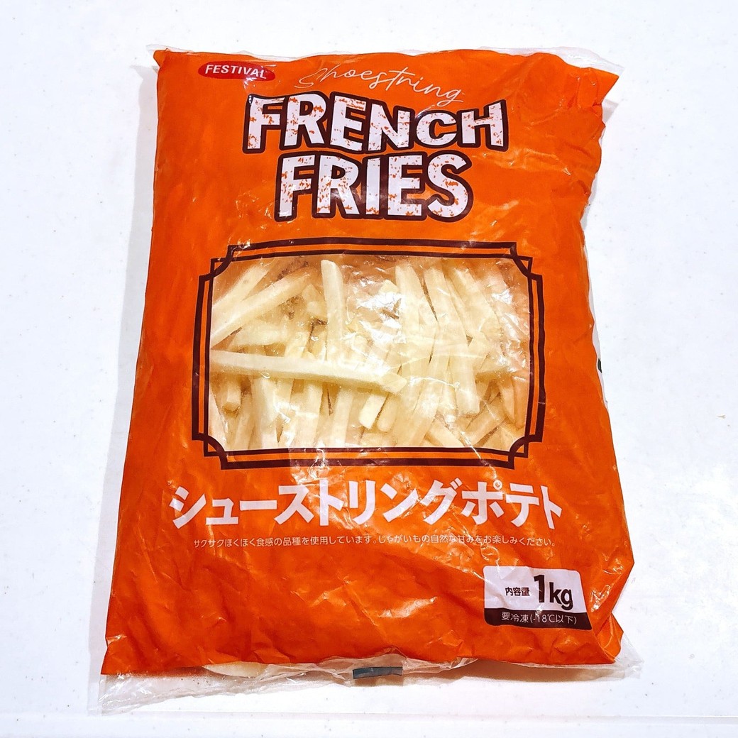 冷凍のフライドポテト