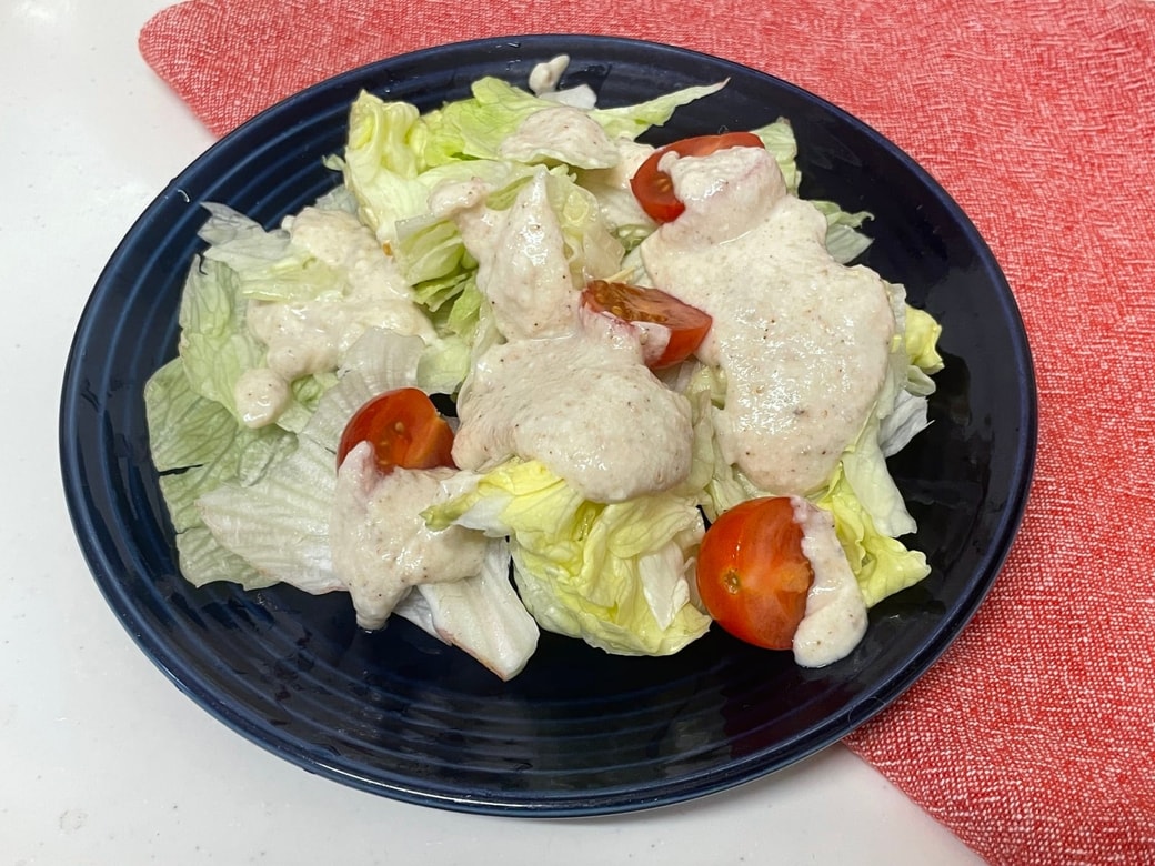 レタスの豆腐ゴマダレサラダ
