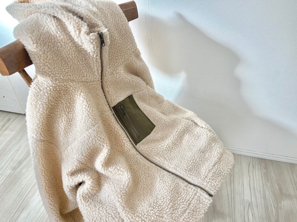 ファスナーを閉める