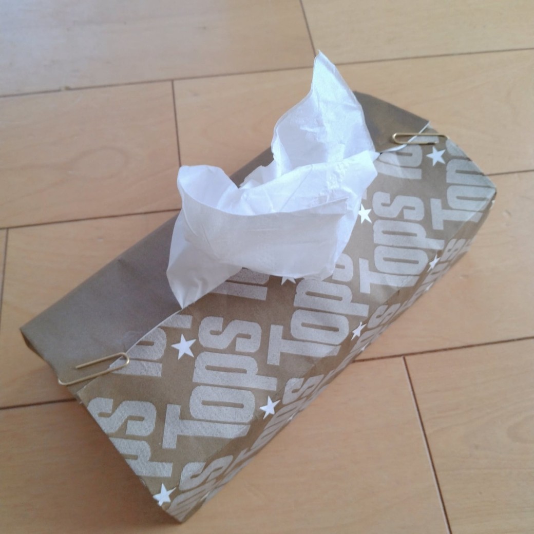 好みの雰囲気のティッシュケースが完成！