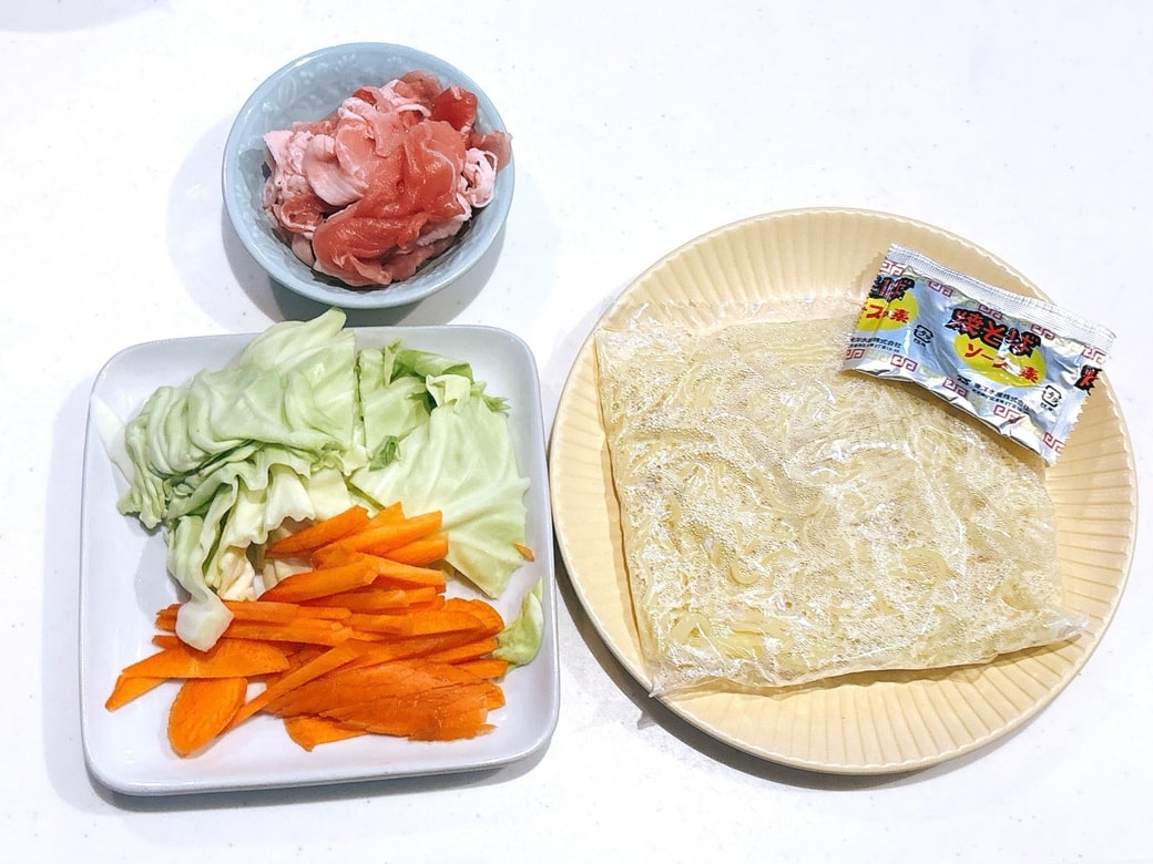 焼きそばの材料