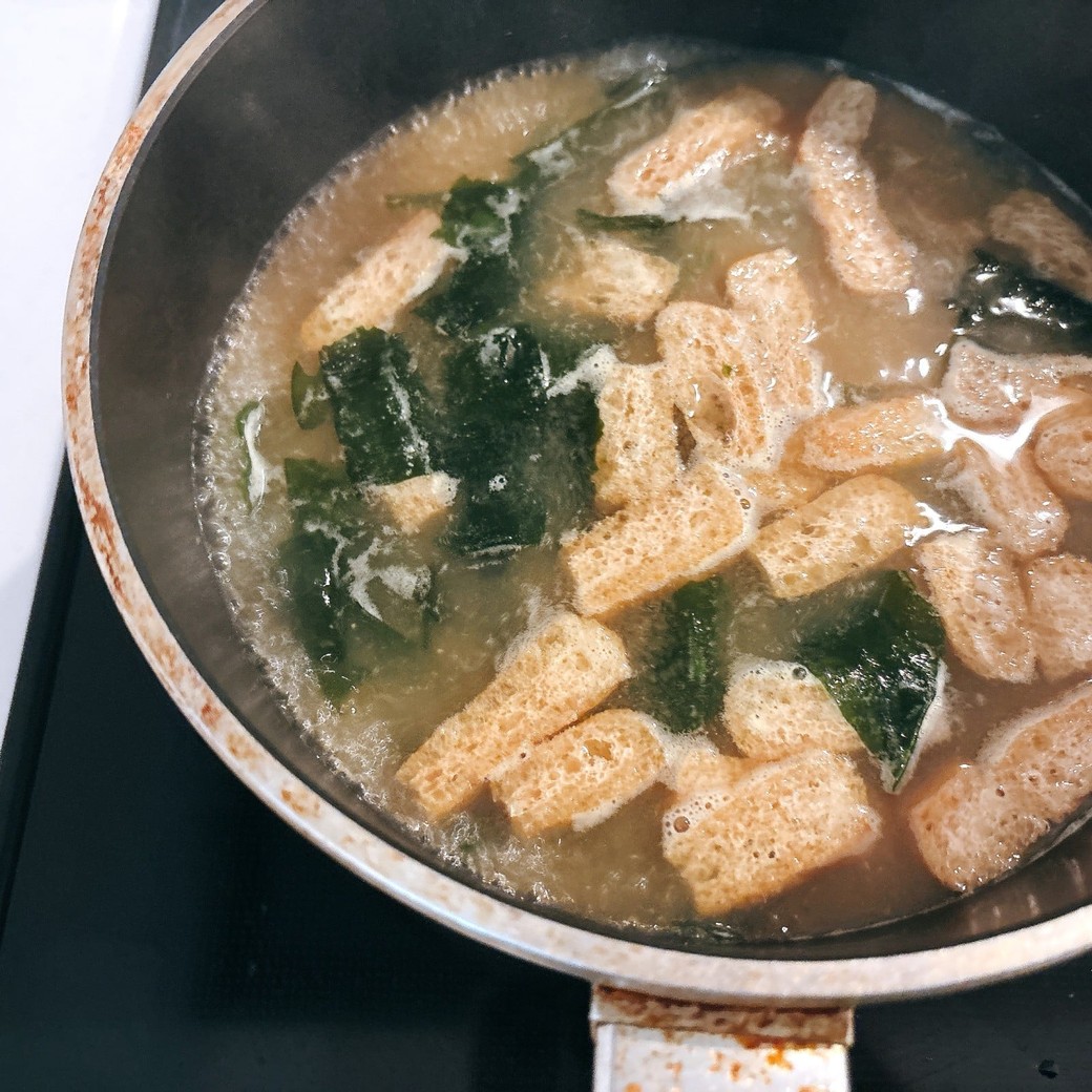 煮立たせたら完成