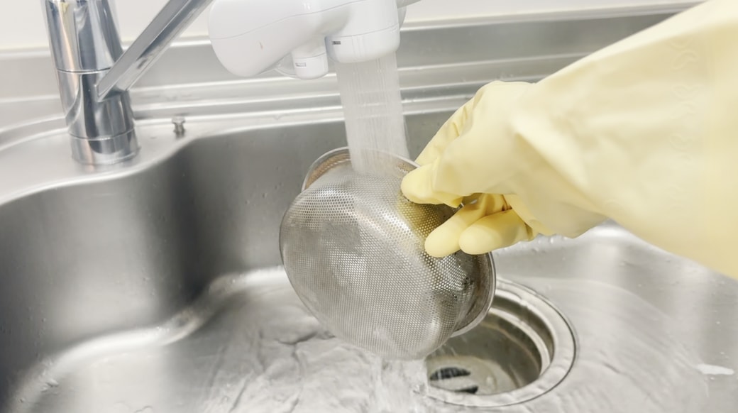 サッと水で流す