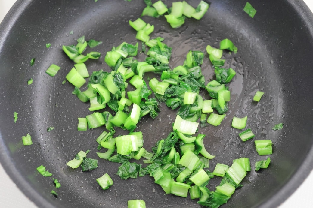 「ゆかりと小松菜とちりめんじゃこのおにぎり」