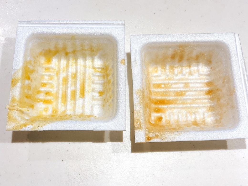 ネバネバがついた納豆パック