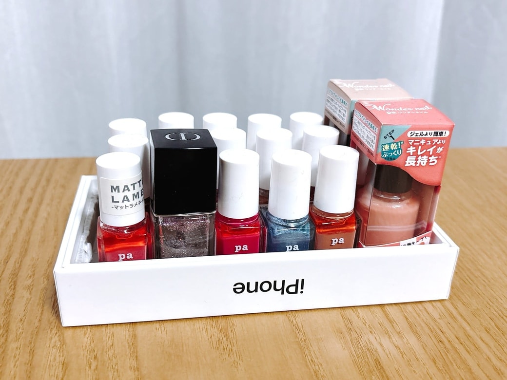 ③ネイル用品の小分け収納に