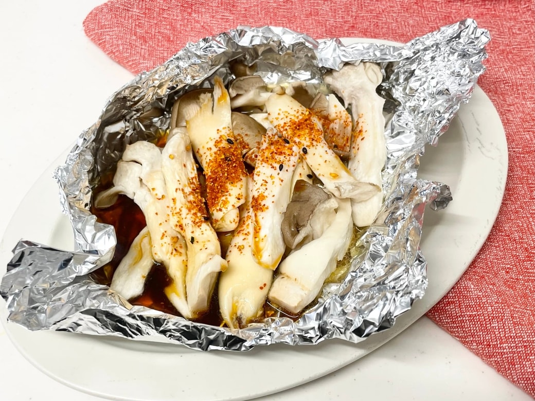 エリンギバター醤油のホイル焼き