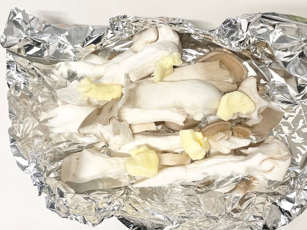 エリンギバター醤油のホイル焼き
