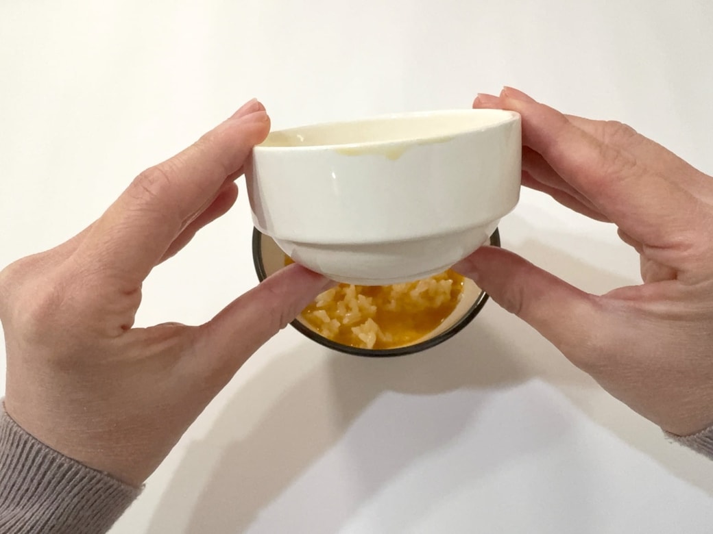 卵かけご飯もほとんど垂れない