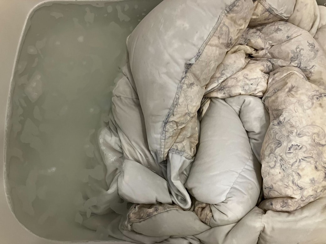 2回目つけ置きの汚水