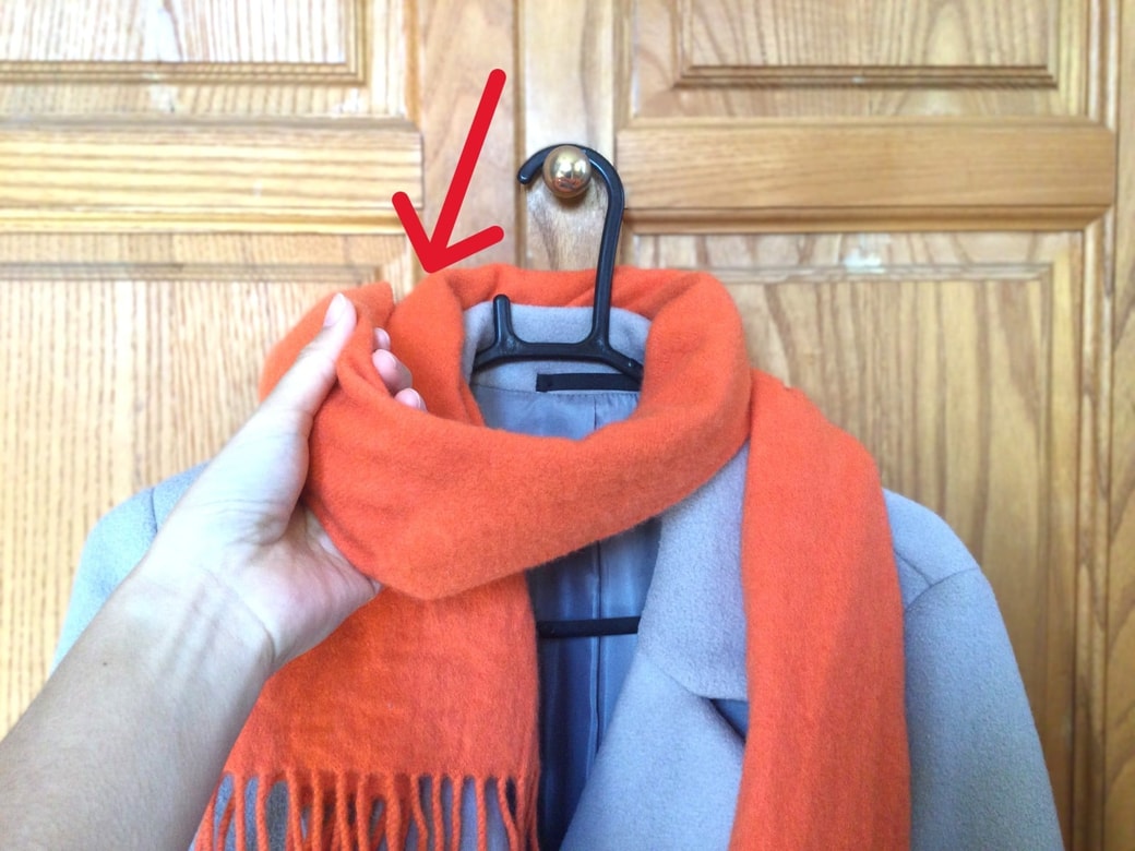 マフラーを巻く