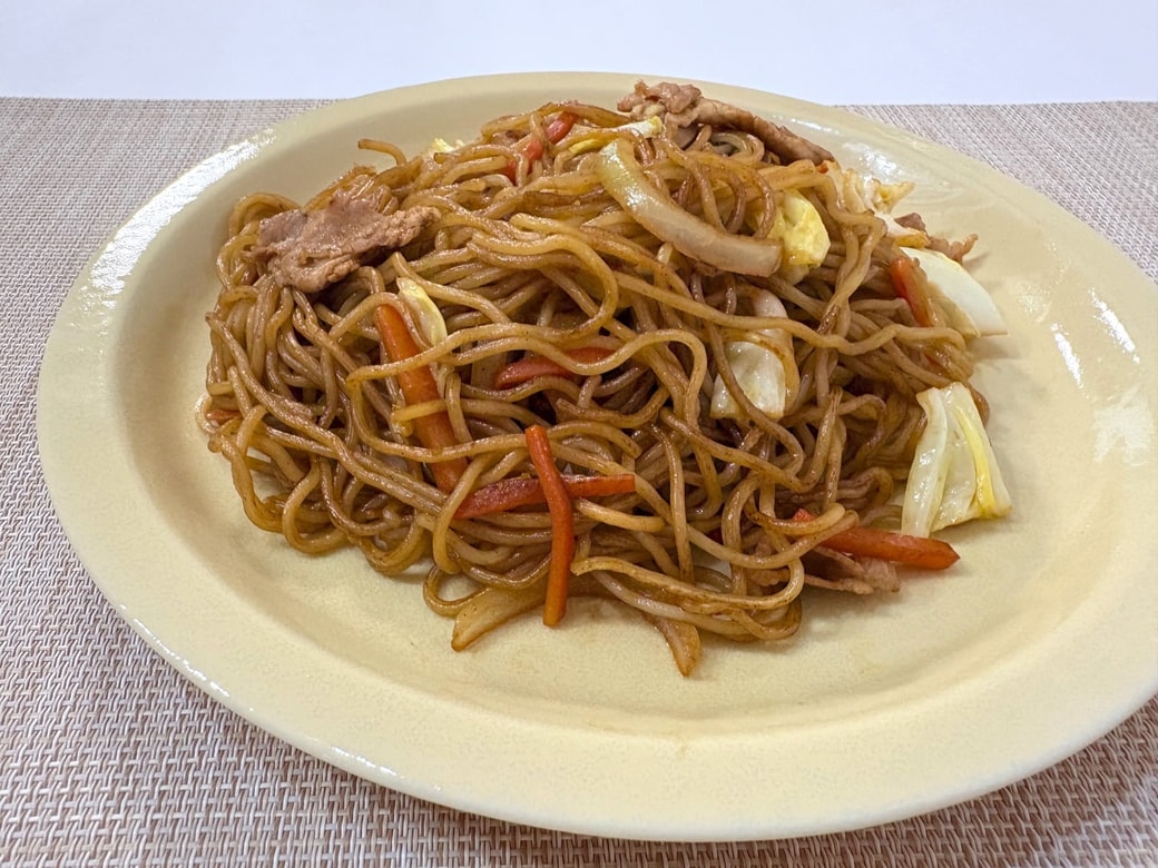 焼きそばの完成