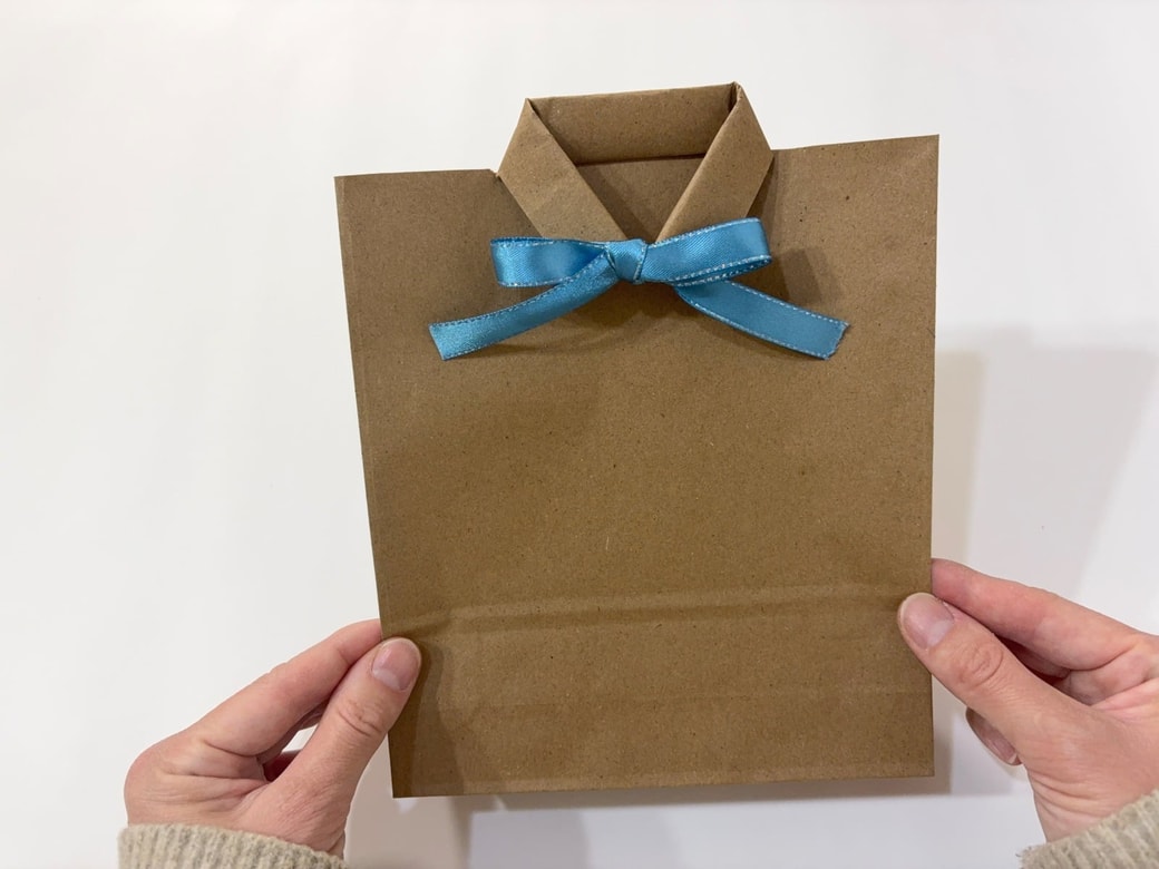 リボンを結んだら完成