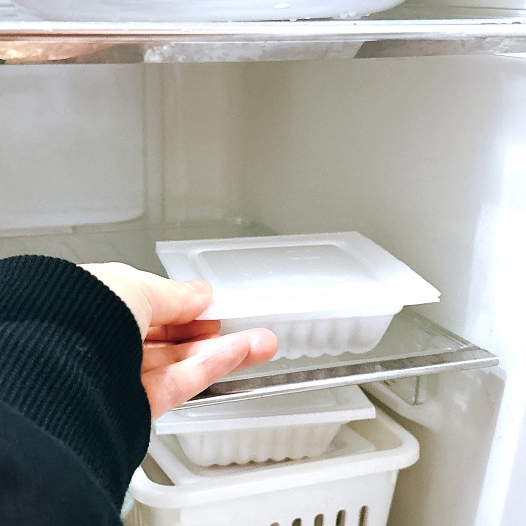 解凍は冷蔵庫で