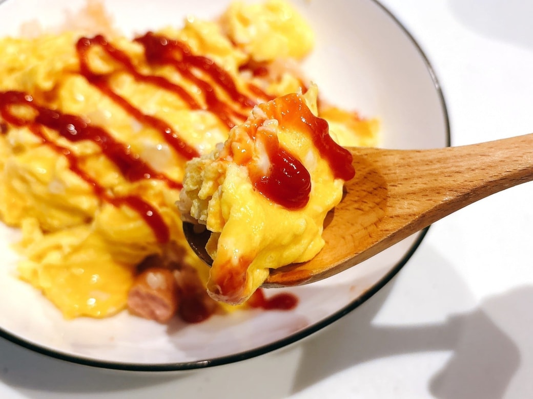 卵は軽くてふわふわ