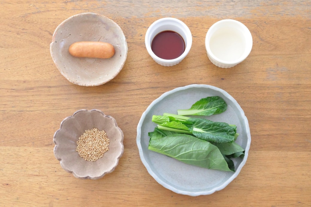 「ウインナーと小松菜のおにぎり」