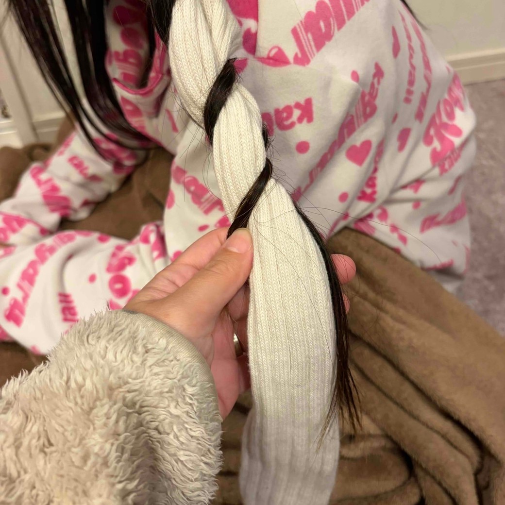 一番下まで巻き終わったところ