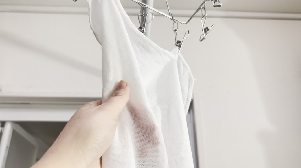 しっかり乾かす