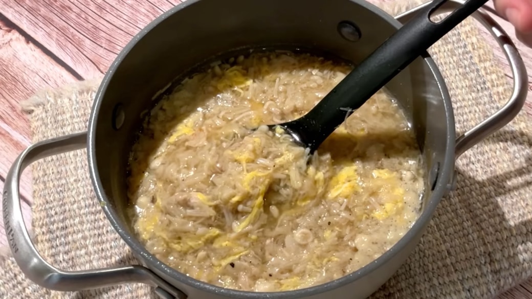 えのきと豚肉のスープ