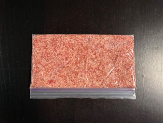 ひき肉の冷凍