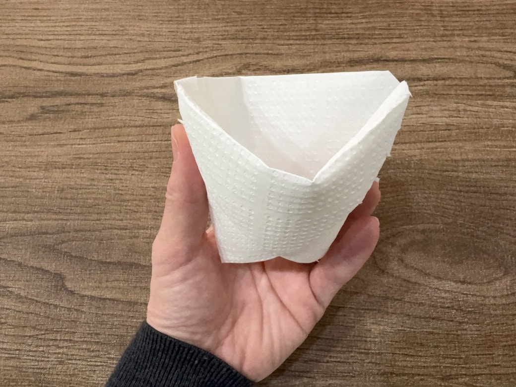 簡易コップの完成