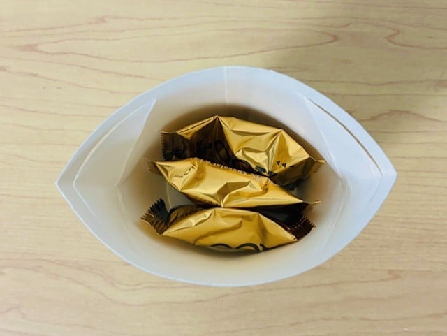 紙コップラッピング作り方