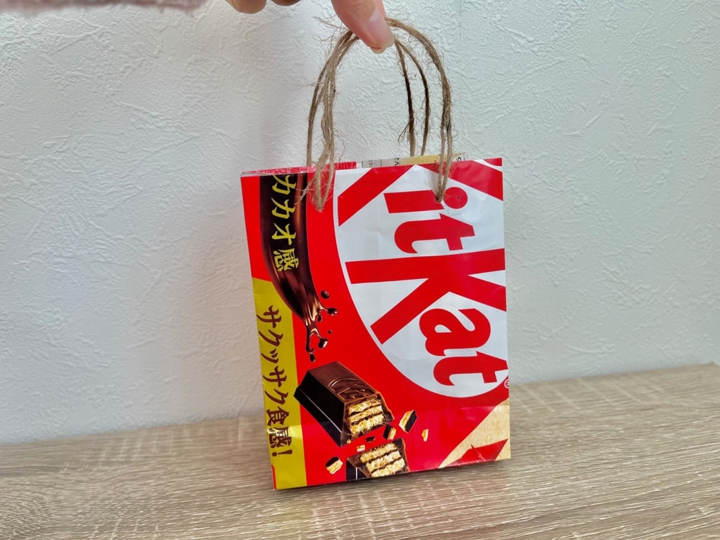 可愛いオリジナル紙袋が完成！マチもある