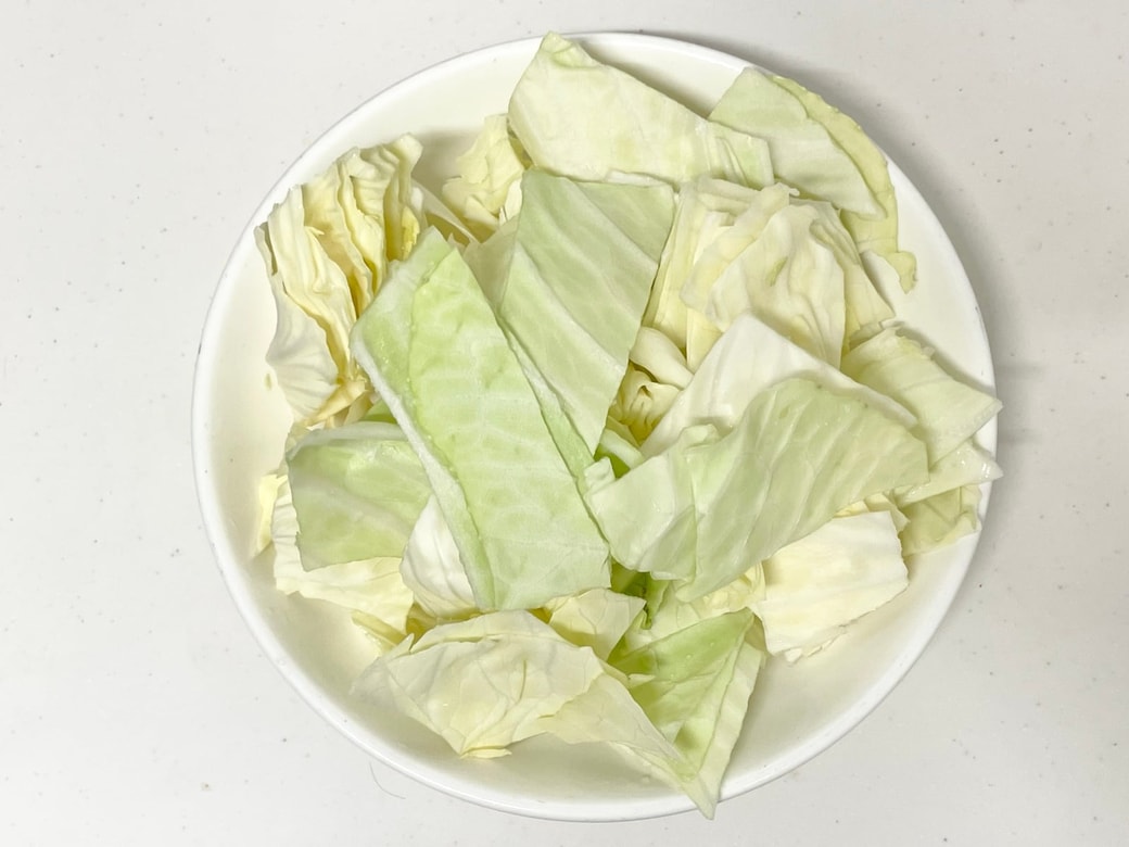 蒸しキャベツのツナおかか和え