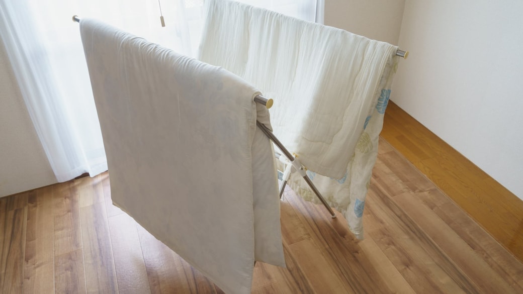 冬場の仕上げは部屋干しが安心