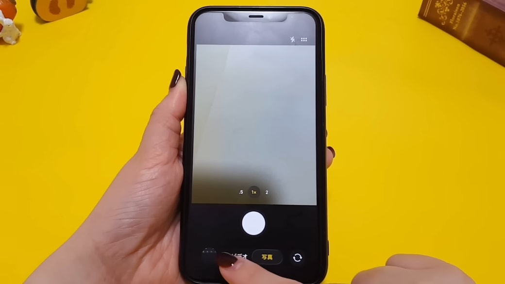 ビデオのときは「ビデオ」をタップする