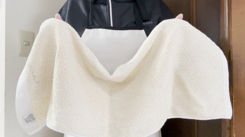 掃除にフェイスタオルを使用