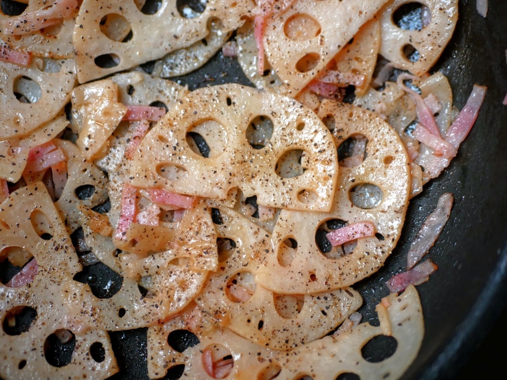 レンコンとレンコンの洋風きんぴら