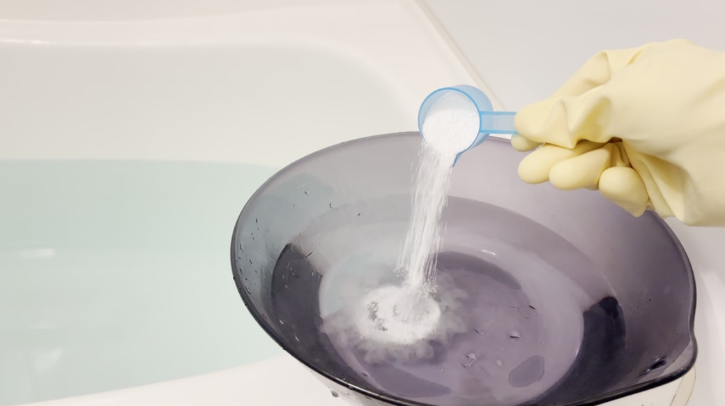 オキシクリーンを溶かす