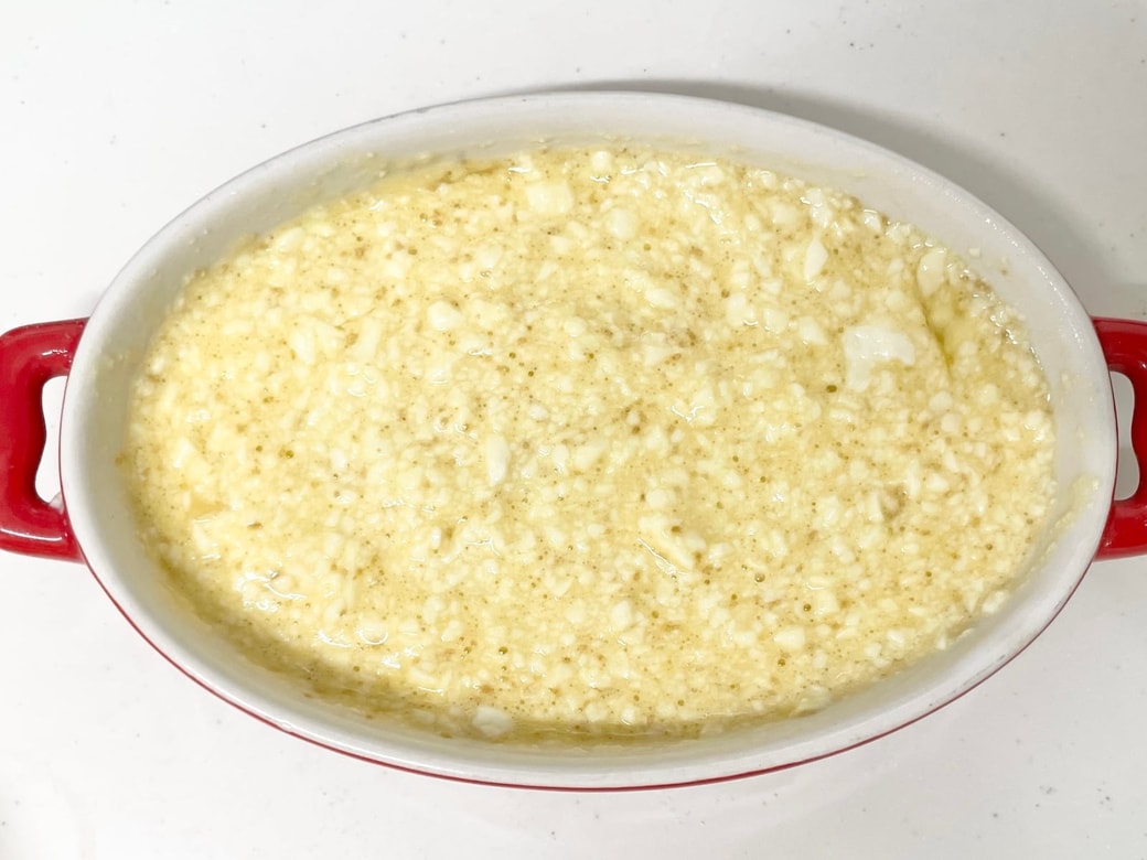 豆腐と卵のチーズ焼き