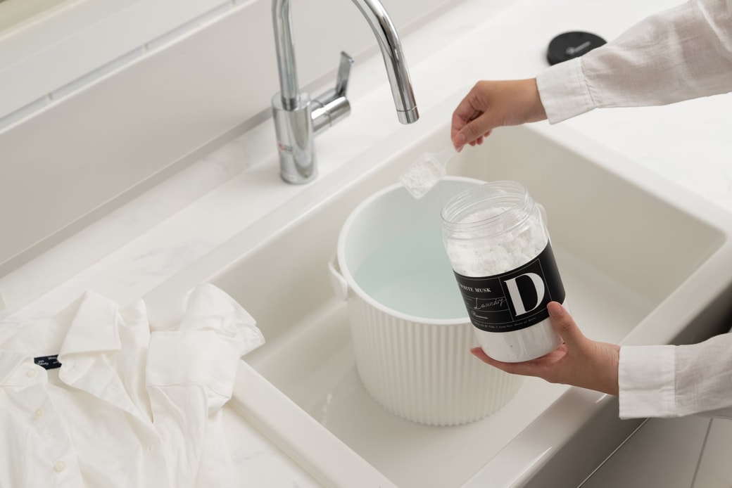 つけ置き洗いの様子