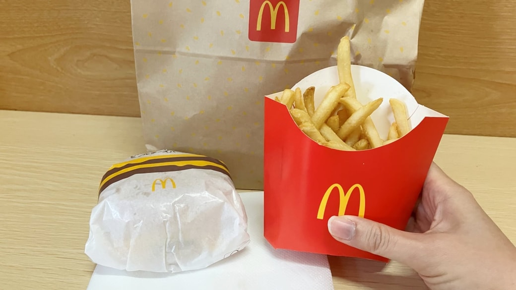 マックのポテトの箱