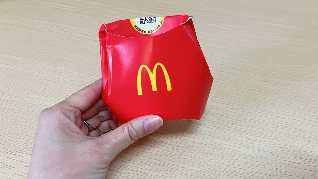 マックのポテトの箱