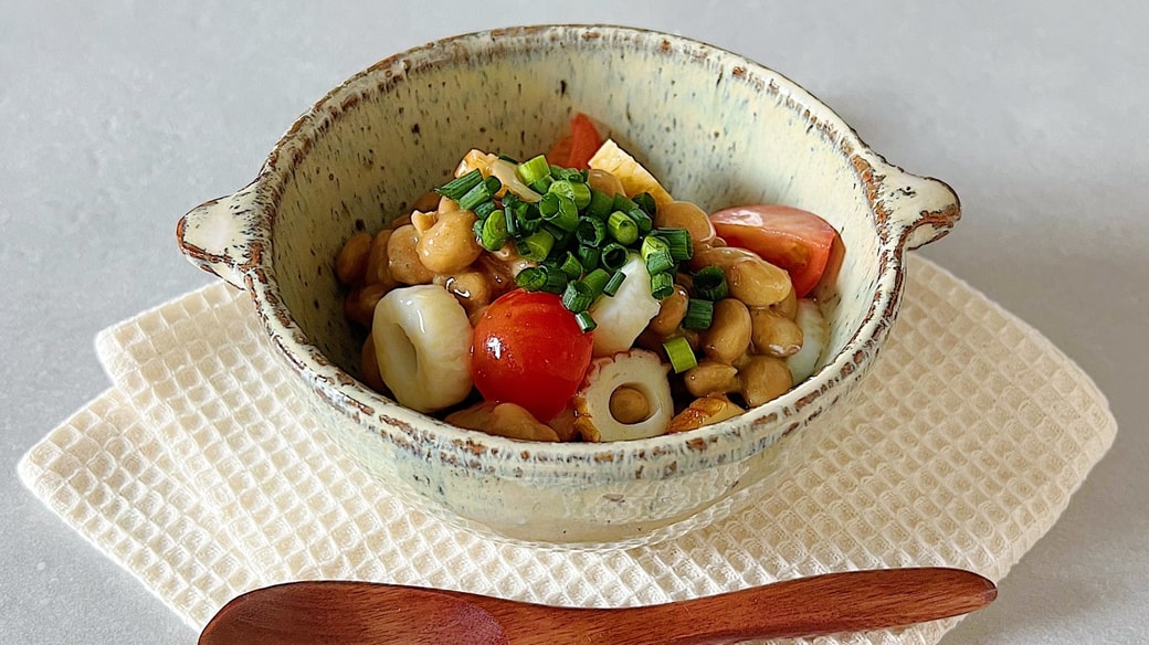 ミニトマト納豆